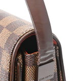 LOUIS VUITTON ルイヴィトン ダミエ トライベッカ カレ ブラウン N51161 レディース ダミエキャンバス ショルダーバッグ Bランク 中古 銀蔵
