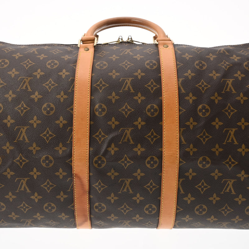 LOUIS VUITTON ルイヴィトン モノグラム キーポル 55 ブラウン M41424 ユニセックス モノグラムキャンバス ボストンバッグ Bランク 中古 銀蔵