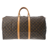 LOUIS VUITTON ルイヴィトン モノグラム キーポル 55 ブラウン M41424 ユニセックス モノグラムキャンバス ボストンバッグ Bランク 中古 銀蔵