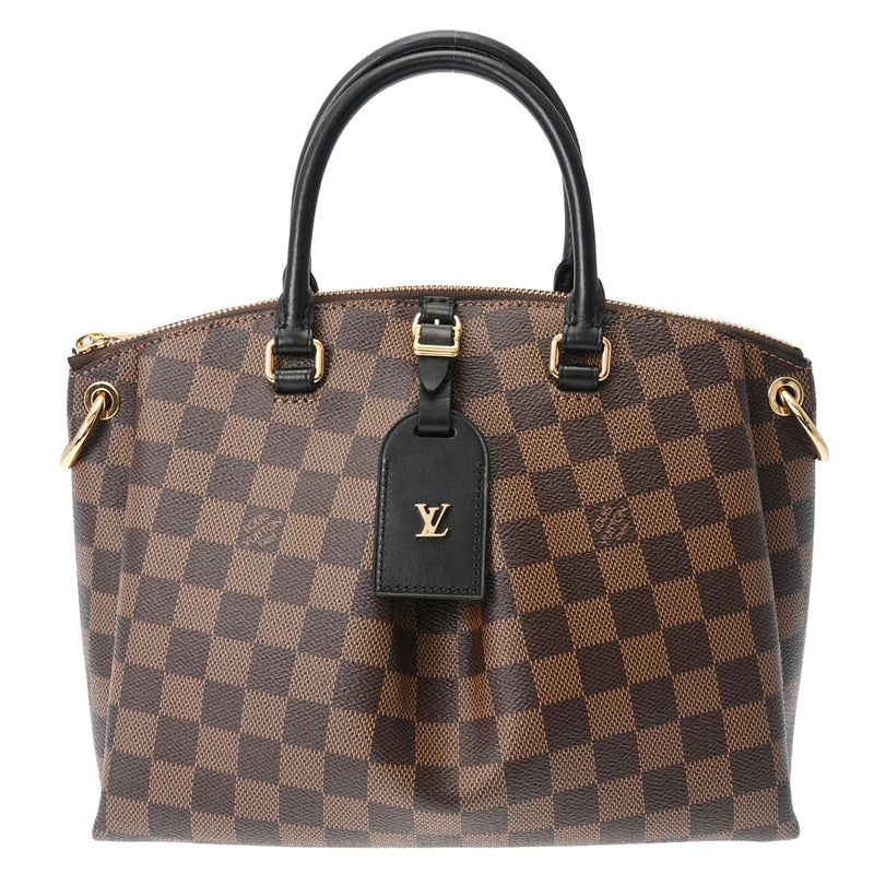 LOUIS VUITTON ルイヴィトン ダミエ オデオントート PM ブラウン N45282 レディース ダミエキャンバス 2WAYバッグ Aランク 中古 銀蔵