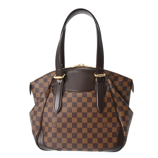 LOUIS VUITTON ルイヴィトン ダミエ ヴェローナ GM ブラウン N41119 レディース ダミエキャンバス ハンドバッグ Aランク 中古 銀蔵