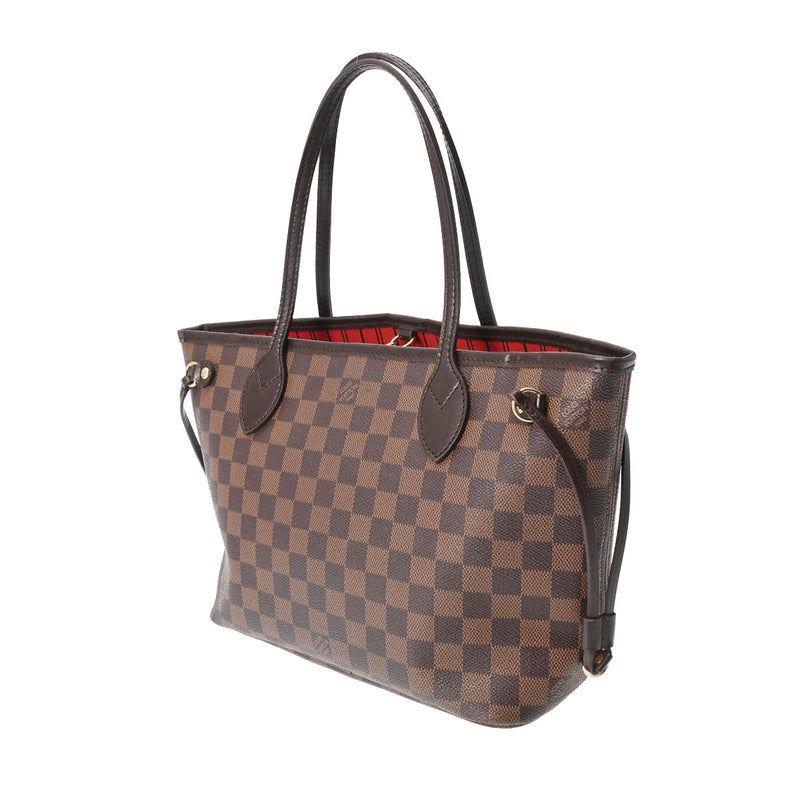 LOUIS VUITTON ルイヴィトン ダミエ ネヴァーフル PM USA製  ブラウン N51109 レディース ダミエキャンバス ハンドバッグ Bランク 中古 銀蔵