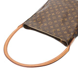 LOUIS VUITTON ルイヴィトン モノグラム ルーピング GM ブラウン M51145 レディース モノグラムキャンバス ワンショルダーバッグ Bランク 中古 銀蔵