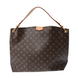 LOUIS VUITTON ルイヴィトン モノグラム グレースフル MM セミショルダー ピヴォワンヌ M43703 レディース モノグラムキャンバス ショルダーバッグ Bランク 中古 銀蔵