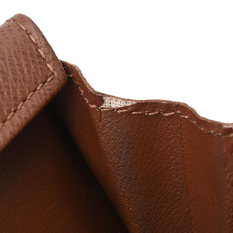 LOUIS VUITTON ルイヴィトン モノグラム ポルトモネ プラ ブラウン M61930 ユニセックス モノグラムキャンバス コインケース Bランク 中古 銀蔵