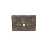 LOUIS VUITTON ルイヴィトン モノグラム ポルトモネ プラ ブラウン M61930 ユニセックス モノグラムキャンバス コインケース Bランク 中古 銀蔵