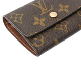 LOUIS VUITTON ルイヴィトン モノグラム ポルトモネ プラ ブラウン M61930 ユニセックス モノグラムキャンバス コインケース Bランク 中古 銀蔵
