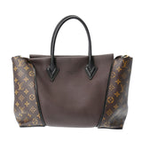 LOUIS VUITTON ルイヴィトン モノグラム トートW PM ショコラ M41061 レディース モノグラムキャンバス ハンドバッグ Aランク 中古 銀蔵