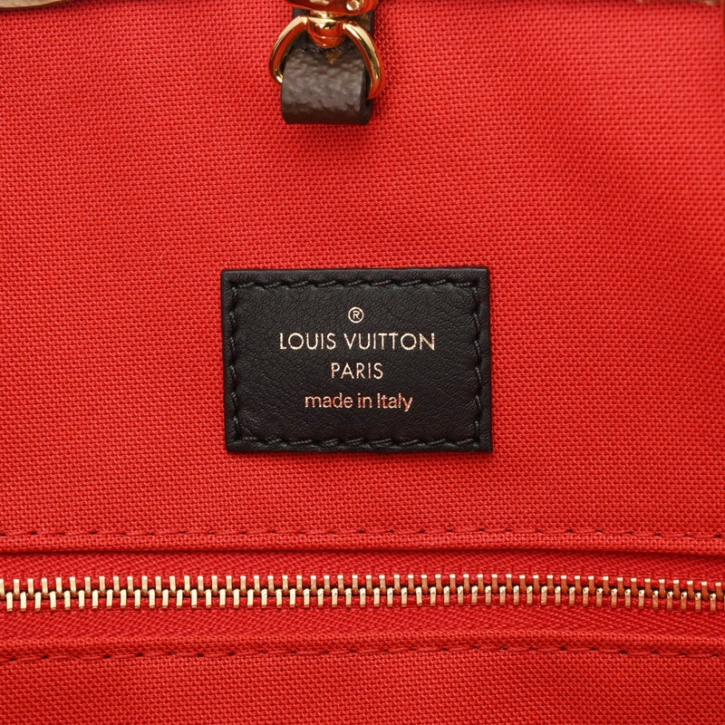 LOUIS VUITTON ルイヴィトン モノグラムリバース オンザゴー GM  ブラウン M44576 ユニセックス モノグラムジャイアントリバース 2WAYバッグ Aランク 中古 銀蔵