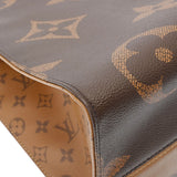 LOUIS VUITTON ルイヴィトン モノグラムリバース オンザゴー GM  ブラウン M44576 ユニセックス モノグラムジャイアントリバース 2WAYバッグ Aランク 中古 銀蔵