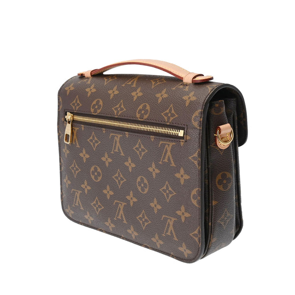 LOUIS VUITTON ルイヴィトン モノグラム ポシェットメティス MM ブラウン M44875 レディース モノグラムキャンバス 2WAYバッグ Aランク 中古 銀蔵