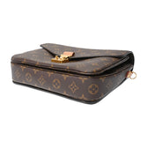 LOUIS VUITTON ルイヴィトン モノグラム ポシェットメティス MM ブラウン M44875 レディース モノグラムキャンバス 2WAYバッグ Aランク 中古 銀蔵