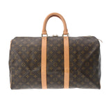 LOUIS VUITTON ルイヴィトン モノグラム キーポル 45 ブラウン M41428 レディース モノグラムキャンバス ボストンバッグ ABランク 中古 銀蔵