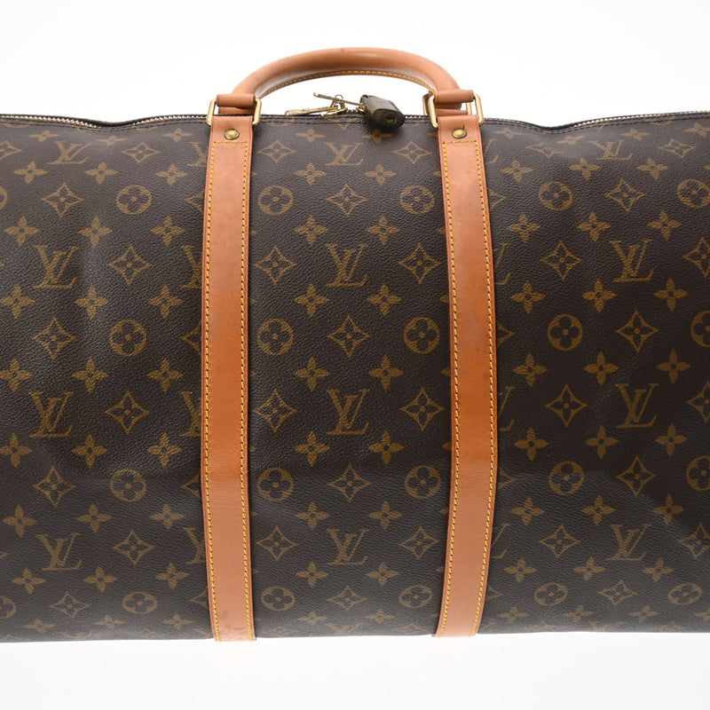 LOUIS VUITTON ルイヴィトン モノグラム キーポルバンドリエール 55 ブラウン M41414 レディース モノグラムキャンバス ボストンバッグ Bランク 中古 銀蔵