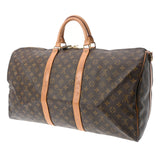 LOUIS VUITTON ルイヴィトン モノグラム キーポルバンドリエール 55 ブラウン M41414 レディース モノグラムキャンバス ボストンバッグ Bランク 中古 銀蔵