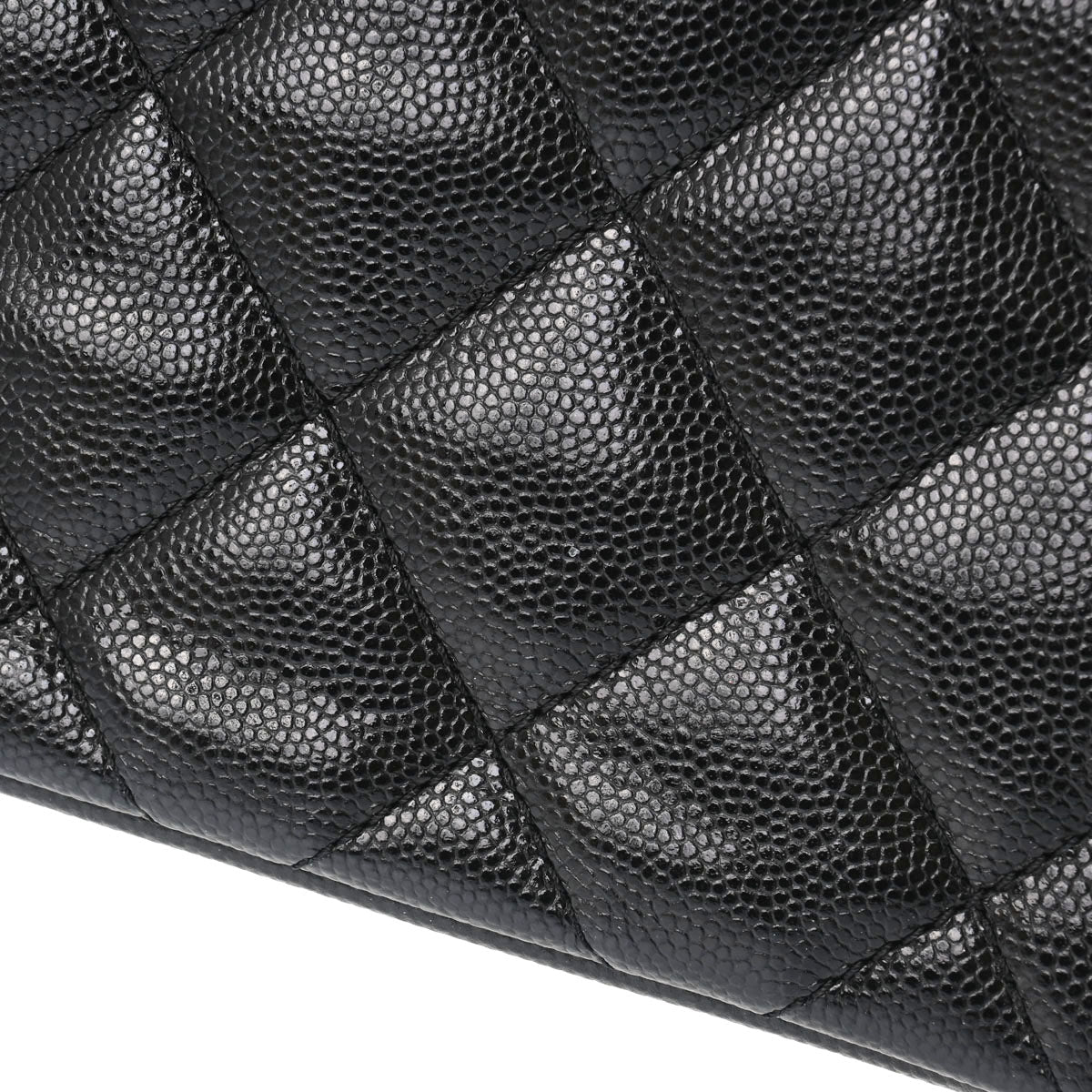 シャネル2連チェーンショルダー 42976 黒 ゴールド金具 レディース