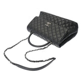 CHANEL シャネル マトラッセ トップハンドル 29 2WAY 黒 アンティーク調シルバー金具 A92991 レディース キャビアスキン ハンドバッグ Aランク 中古 銀蔵