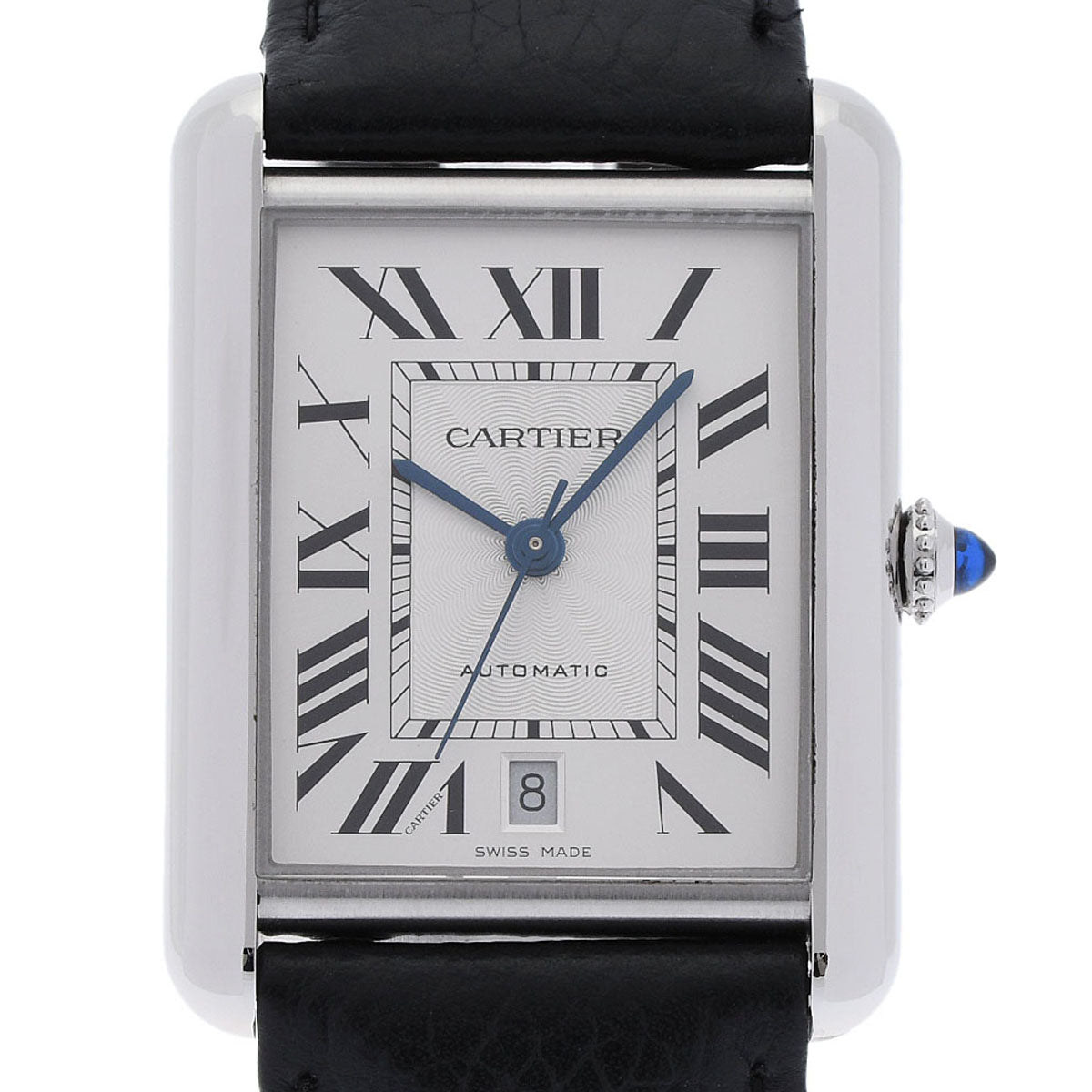 CARTIER カルティエ タンク マスト XLサイズ WSTA0040 メンズ SS/革 腕時計 自動巻き シルバー文字盤 Aランク 中古 銀蔵