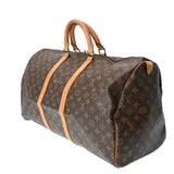 LOUIS VUITTON ルイヴィトン モノグラム キーポル 55 ブラウン M41424 ユニセックス モノグラムキャンバス ボストンバッグ Bランク 中古 銀蔵