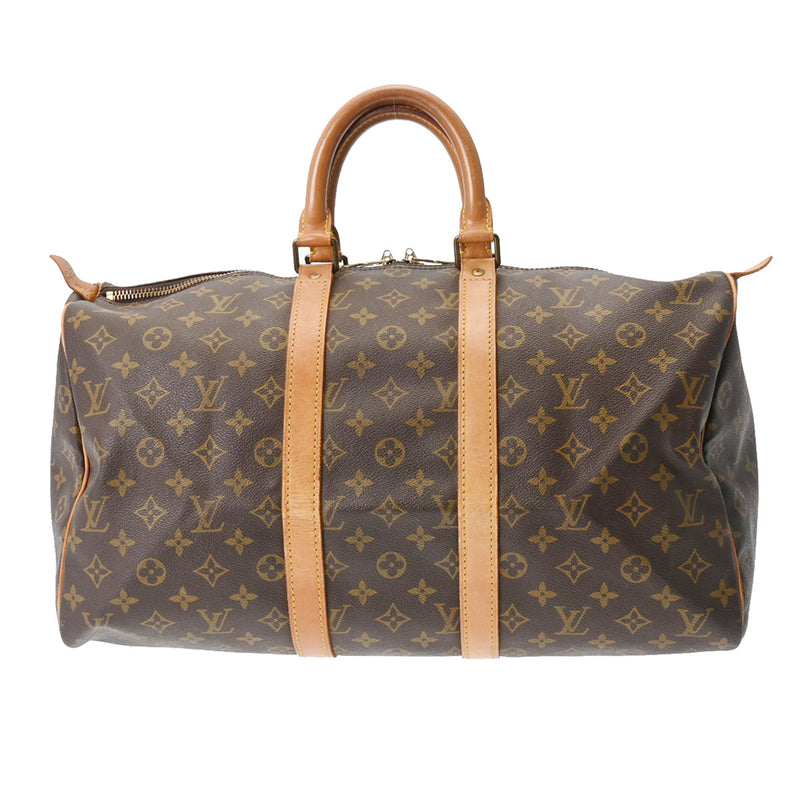 LOUIS VUITTON ルイヴィトン モノグラム キーポル 45 ブラウン M41428 ユニセックス モノグラムキャンバス ボストンバッグ Bランク 中古 銀蔵