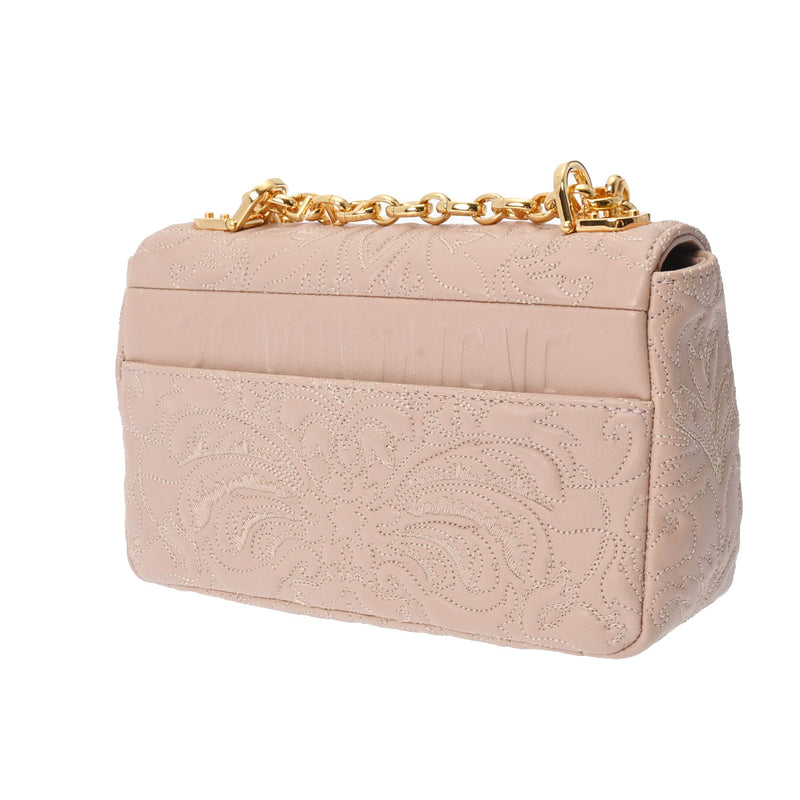 サイズ18x26x2cm美品Dior ショルダー金具チェーンバッグ　キャメル本革　ディオール　バッグ