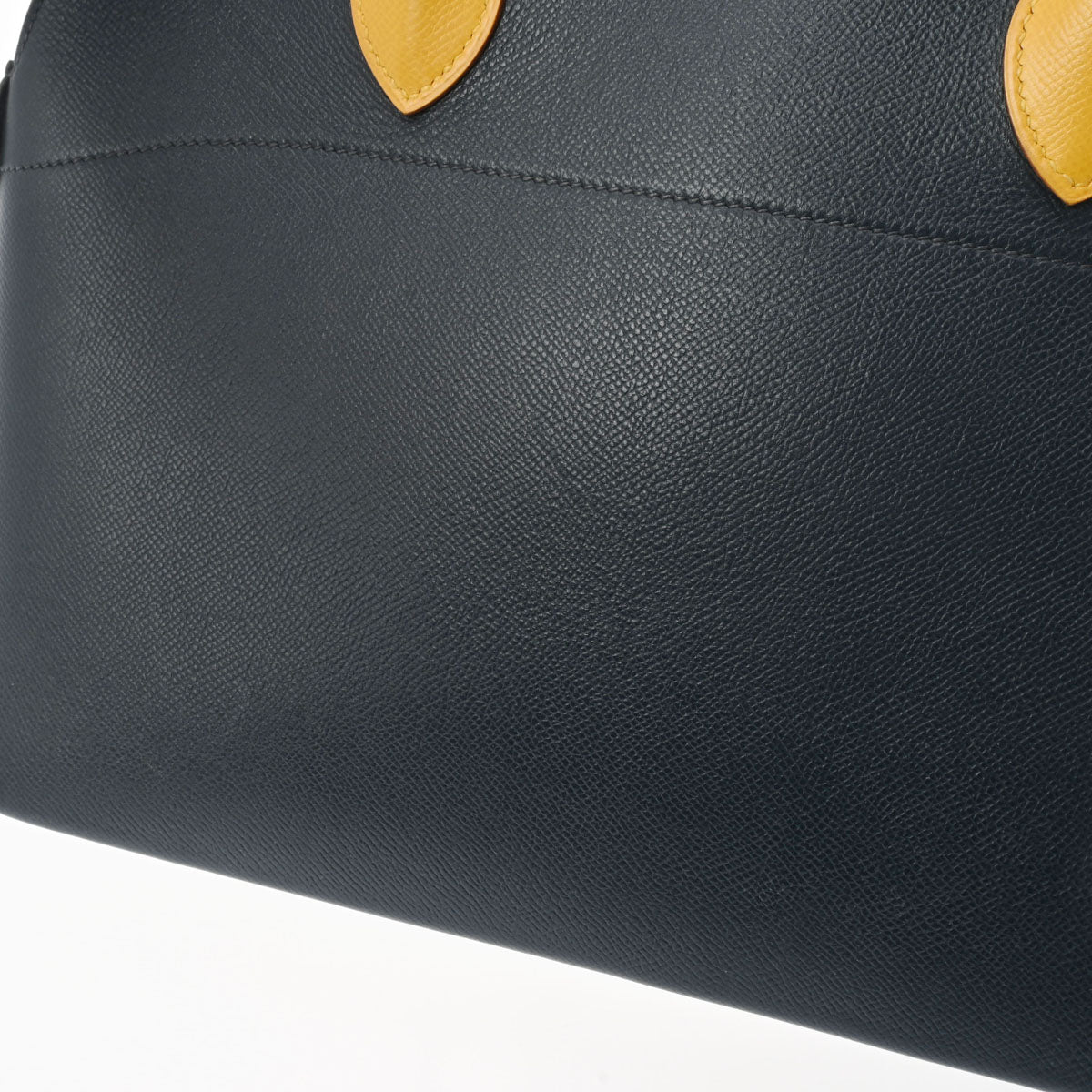 エルメス37 バイカラー 2WAY 14142 ネイビー/ジョーヌ ゴールド金具