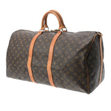 LOUIS VUITTON ルイヴィトン モノグラム キーポル バンドリエール 55 ブラウン M41414 ユニセックス モノグラムキャンバス ボストンバッグ Bランク 中古 銀蔵