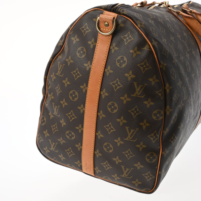 LOUIS VUITTON ルイヴィトン モノグラム キーポル バンドリエール 60 ブラウン M41412 ユニセックス モノグラムキャンバス ボストンバッグ Bランク 中古 銀蔵