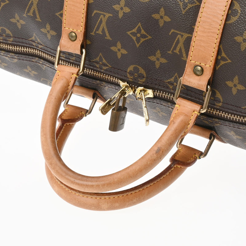 LOUIS VUITTON ルイヴィトン モノグラム キーポル バンドリエール 50 ブラウン M41416 ユニセックス モノグラムキャンバス ボストンバッグ Bランク 中古 銀蔵