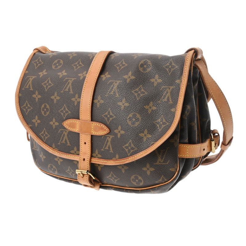 ルイヴィトンソミュール 30 14145 ブラウン レディース モノグラムキャンバス ショルダーバッグ M42256 LOUIS VUITTON 中古  – 銀蔵オンライン