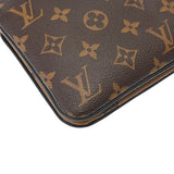 LOUIS VUITTON ルイヴィトン モノグラムジャイアント リバース ポシェットドゥーブルジップ ブラウン M69203 レディース モノグラムキャンバス ショルダーバッグ Aランク 中古 銀蔵