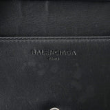 BALENCIAGA バレンシアガ 黒 シルバー金具 311825 ユニセックス ラムスキン カードケース ABランク 中古 銀蔵