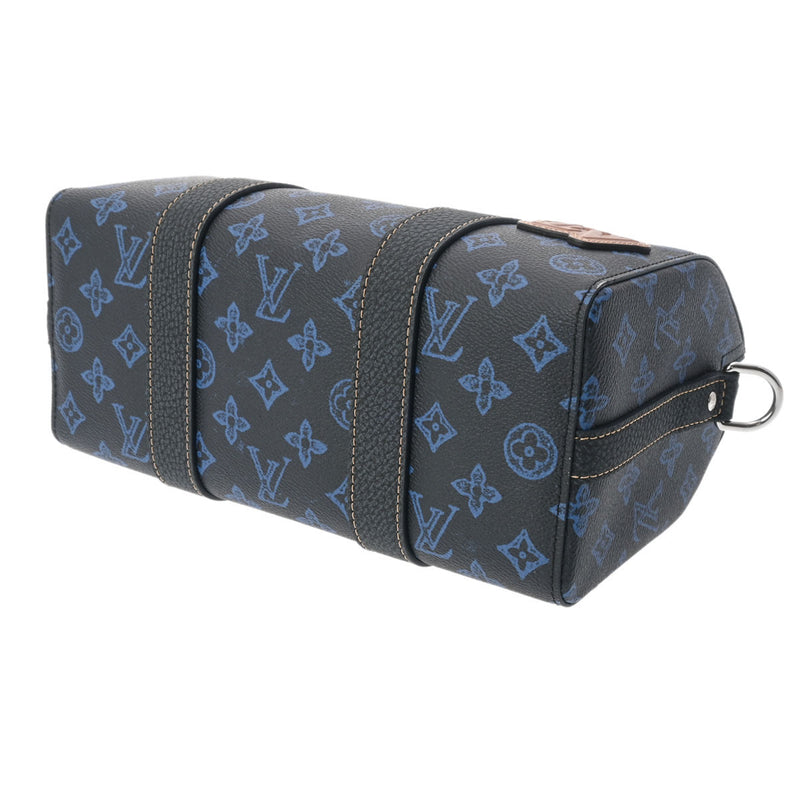 LOUIS VUITTON ルイヴィトン モノグラムレコード シティキーポル 青 M46339 ユニセックス モノグラムキャンバス ショルダーバッグ 新同 中古 銀蔵