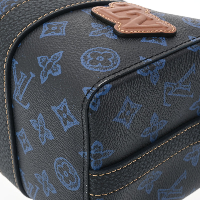 LOUIS VUITTON ルイヴィトン モノグラムレコード シティキーポル 青 M46339 ユニセックス モノグラムキャンバス ショルダーバッグ 新同 中古 銀蔵