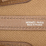 HERMES エルメス プテッィトサンチュール MM カーキブラウン パラジウム金具 □K刻印(2007年頃) レディース ネゴンダ/トワル ハンドバッグ Bランク 中古 銀蔵