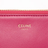 CELINE セリーヌ トリオ スモールショルダーバッグ ピンク ゴールド金具 187603BEB24PI ユニセックス レザー ショルダーバッグ 新同 中古 銀蔵