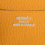 HERMES エルメス アジェンダ ジョーヌ パラジウム金具 □G刻印(2003年頃) ユニセックス シェーブル 手帳カバー ABランク 中古 銀蔵