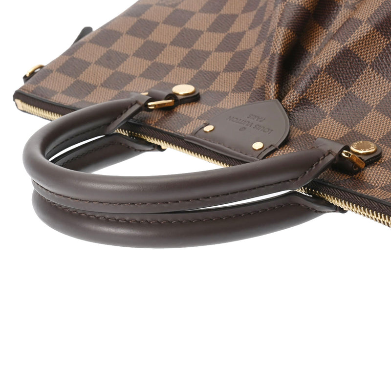 LOUIS VUITTON ルイヴィトン ダミエ シエナMM ブラウン N41546 レディース ダミエキャンバス ハンドバッグ Aランク 中古 銀蔵