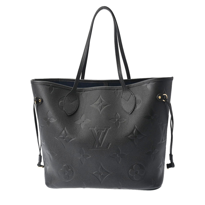 LOUIS VUITTON ルイヴィトン モノグラムアンプラント ネヴァーフル MM  ノワール M45685 ユニセックス レザー トートバッグ Aランク 中古 銀蔵