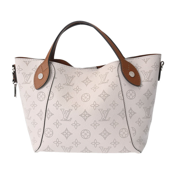 LOUIS VUITTON ルイヴィトン モノグラム ヒナ PM ブリューム M55551 レディース マヒナレザー ハンドバッグ Aランク 中古 銀蔵