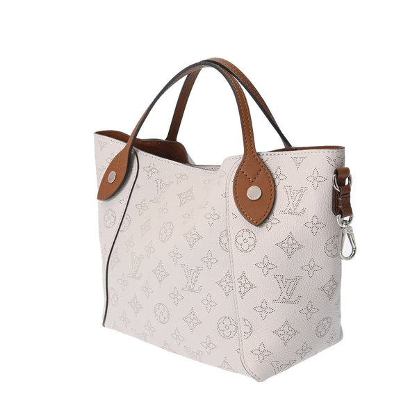 LOUIS VUITTON ルイヴィトン モノグラム ヒナ PM ブリューム M55551 レディース マヒナレザー ハンドバッグ Aランク 中古 銀蔵