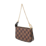 LOUIS VUITTON ルイヴィトン ダミエ ミニアクセサリーポーチ ブラウン N58009 レディース ダミエキャンバス アクセサリーポーチ Aランク 中古 銀蔵