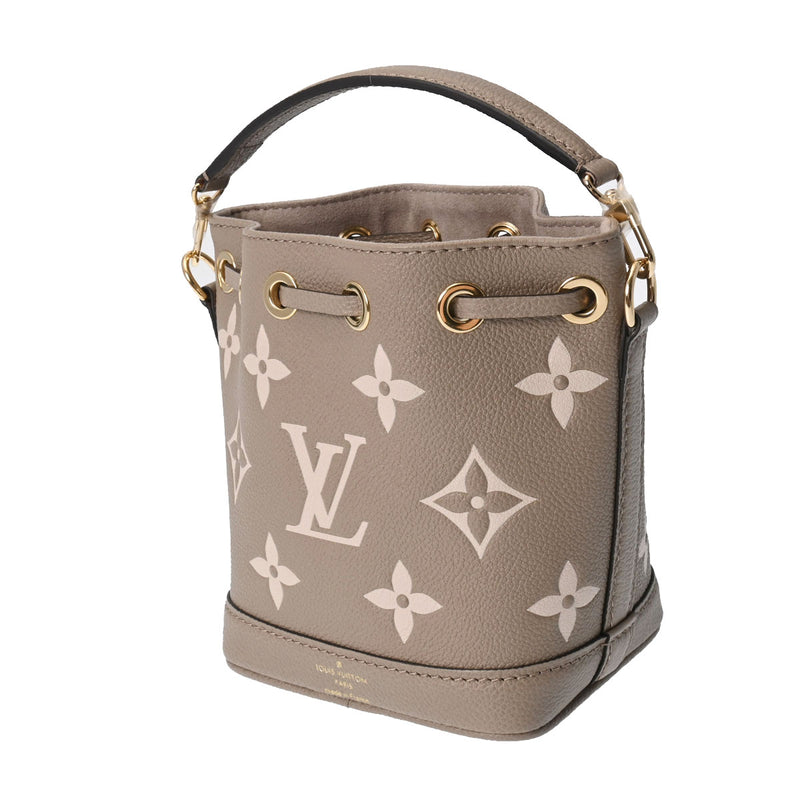 LOUIS VUITTON ルイヴィトン モノグラムアンプラント ナノノエ 2WAY トゥルトレールクレーム M46291 レディース レザー ショルダーバッグ 未使用 銀蔵