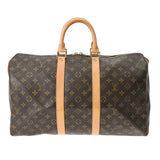 LOUIS VUITTON ルイヴィトン モノグラム キーポル 45 ブラウン M41428 ユニセックス モノグラムキャンバス ボストンバッグ Bランク 中古 銀蔵