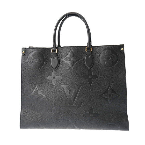 LOUIS VUITTON ルイヴィトン モノグラムアンプラント オンザゴー GM 2WAYトート ノワール M44925 レディース レザー ハンドバッグ Aランク 中古 銀蔵