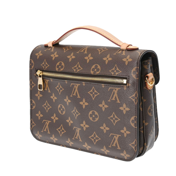 LOUIS VUITTON ルイヴィトン モノグラム ポシェットメティス MM ブラウン M44875 レディース モノグラムキャンバス 2WAYバッグ Aランク 中古 銀蔵