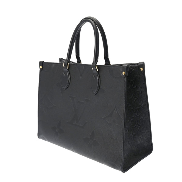 LOUIS VUITTON ルイヴィトン モノグラムアンプラント オンザゴー MM 2WAY ノワール M45595 レディース レザー トートバッグ Aランク 中古 銀蔵