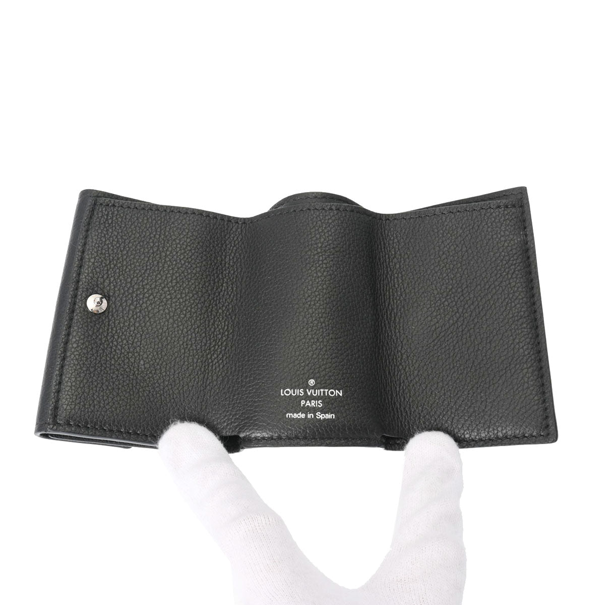 ルイヴィトンポルトフォイユ ロックミニ ノワール レディース カーフ