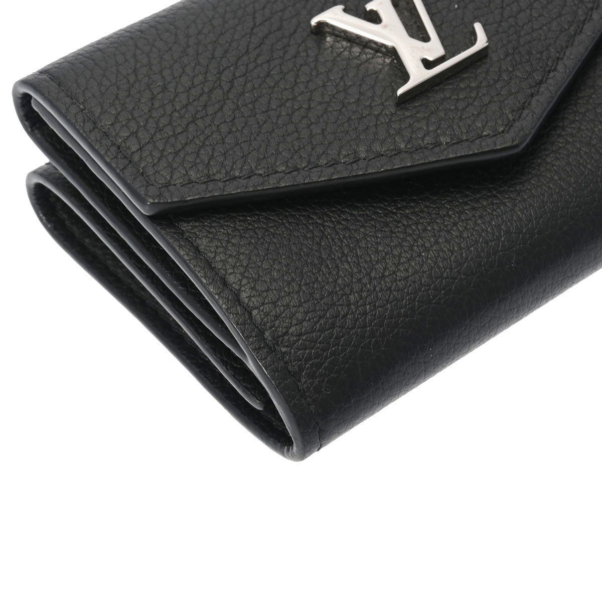 ルイヴィトンポルトフォイユ ロックミニ ノワール レディース カーフ