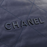 CHANEL シャネル シャネル 22 スモールハンドバッグ メタリックブルー AS3260 レディース カーフ ハンドバッグ Aランク 中古 銀蔵